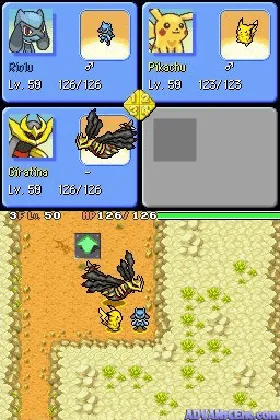 Pokemon Mystery Dungeon - Explorers of Sky (USA) screen shot game playing